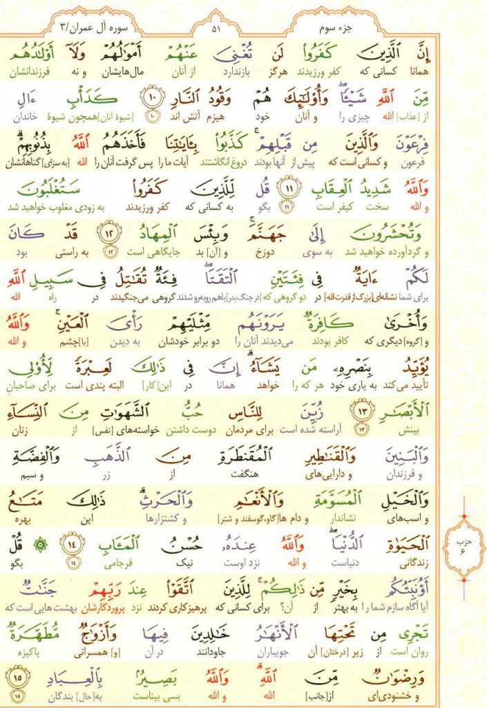 قرآن کریم - صفحه شماره ۴۹ - جزء سوم - سوره آل عمران